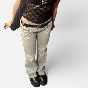 Diesel Gray Boot Cut Jeans Versatile and Stylish